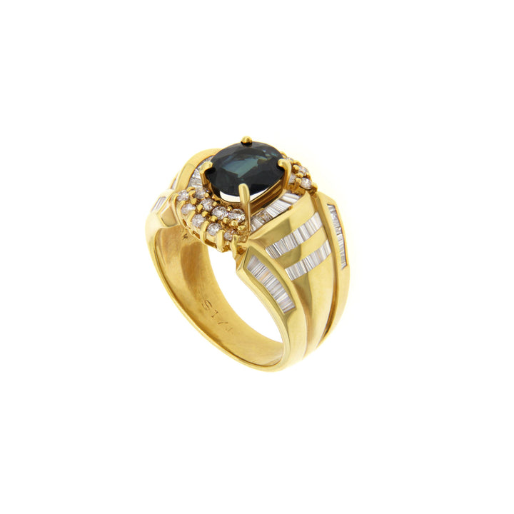Vintage Gold Ring with Sapphire