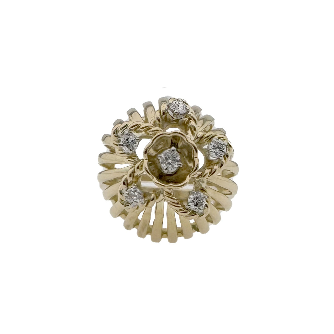 Vintage Gold Ring with Diamonds