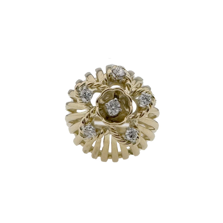Vintage Gold Ring with Diamonds