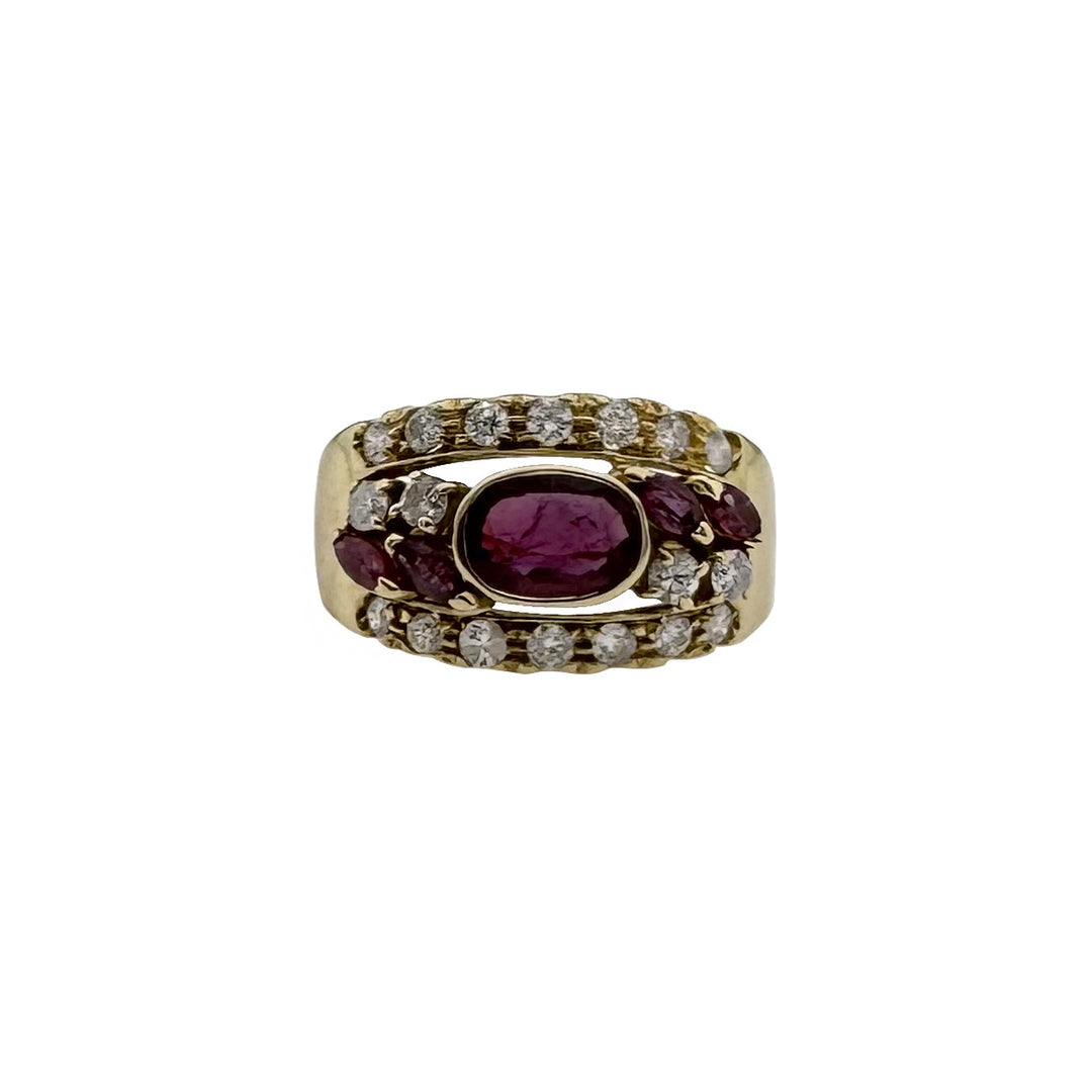 Vintage Gold Ring with Ruby