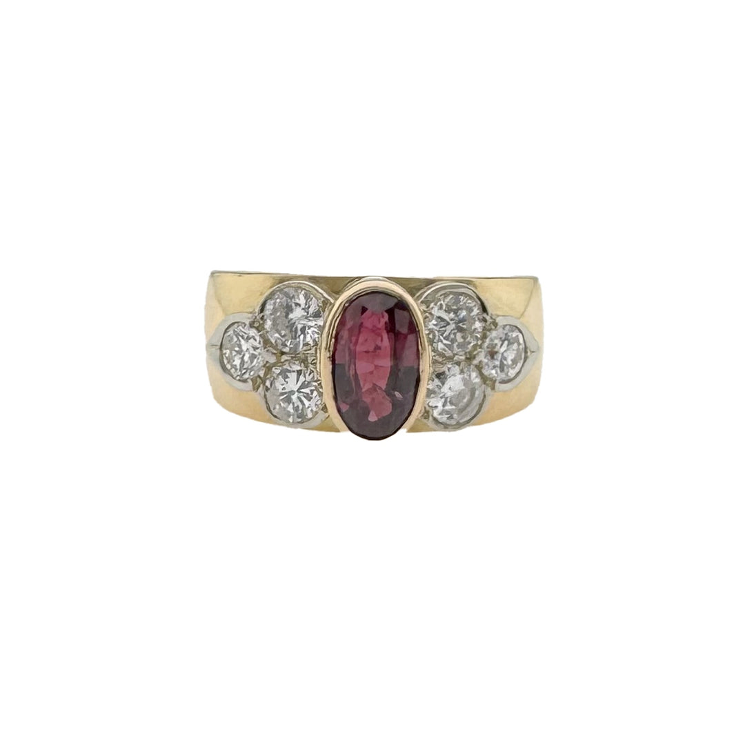 Vintage Gold Ring with Ruby