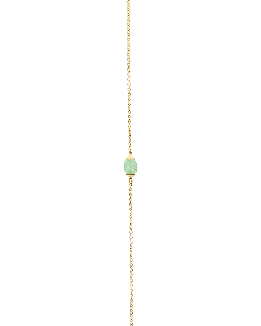 "AMAZONIA" GOLD AND GREEN AVENTURINE NECKLACE (SMALL)