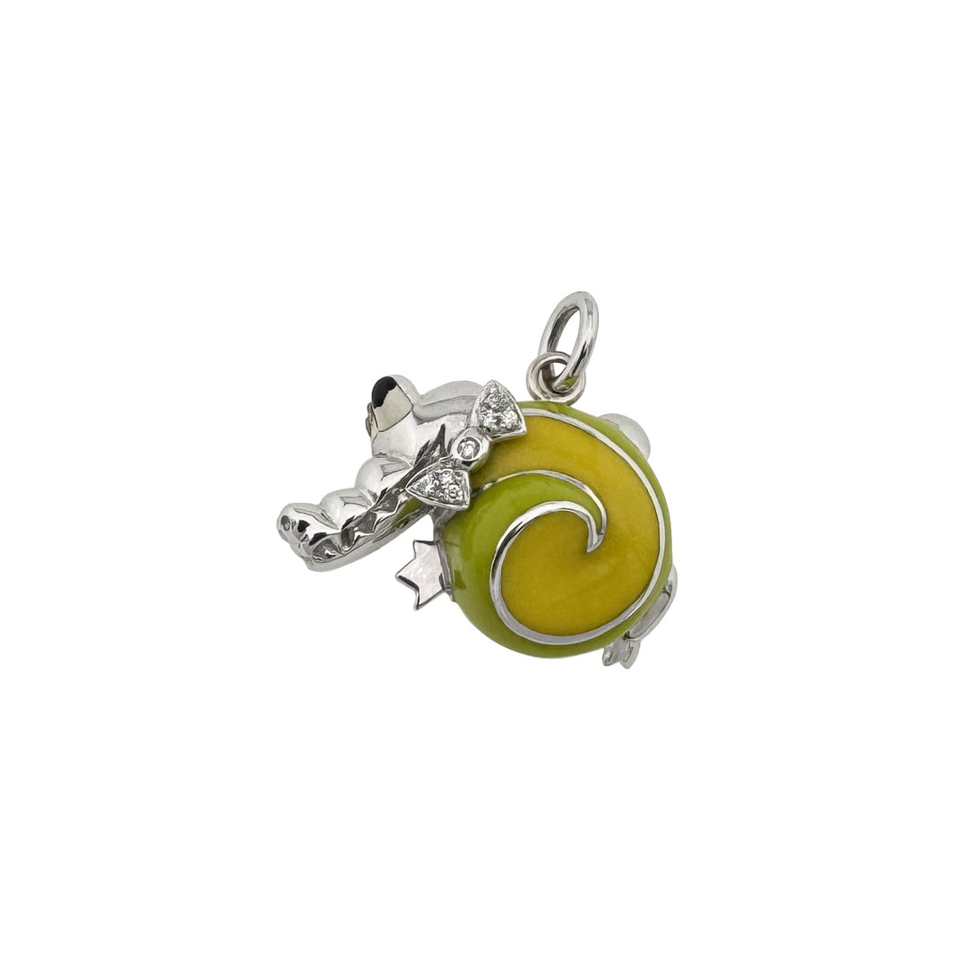 Vintage Gold Pendant with Diamonds