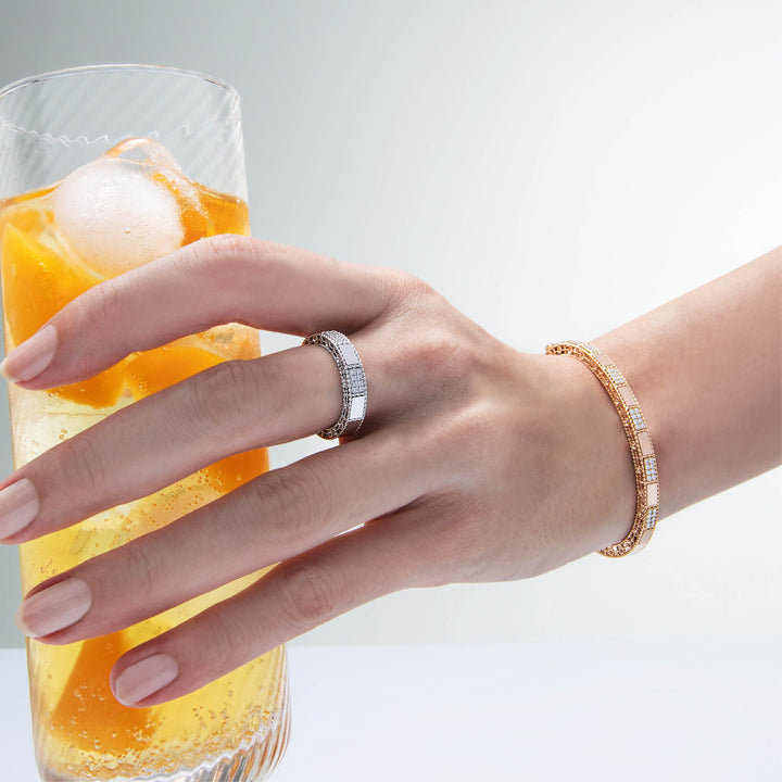 ART DECO BANGLE WITH DIAMONDS