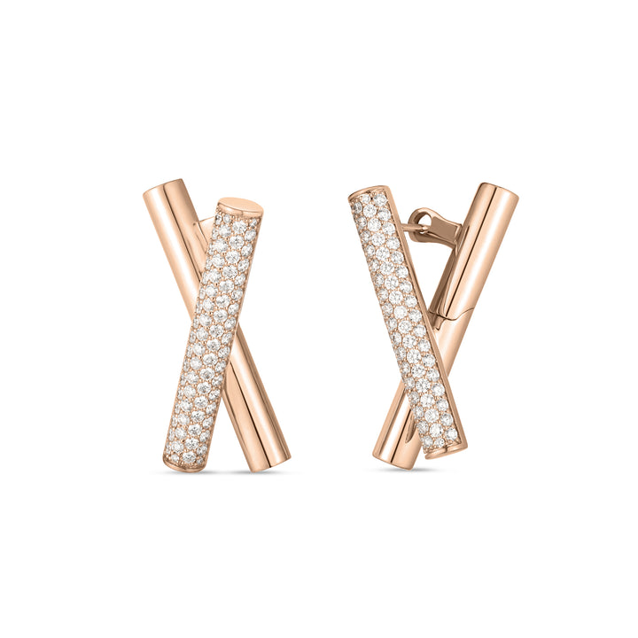 DOMINO EARRINGS WITH DIAMONDS