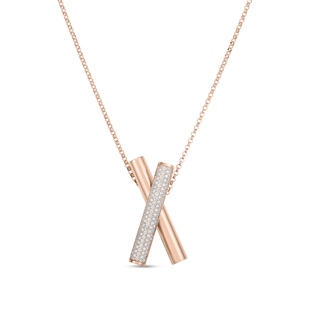 DOMINO PENDANT WITH DIAMONDS