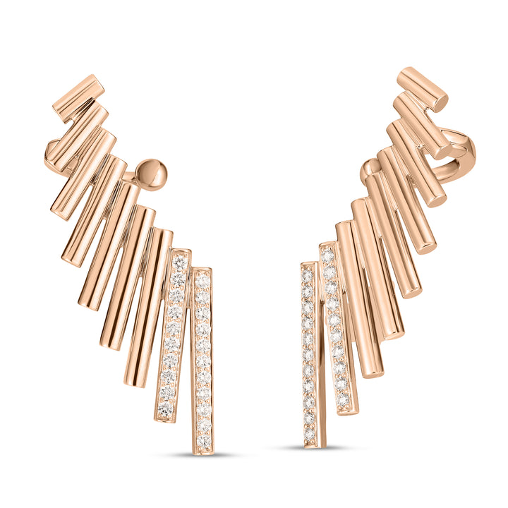 DOMINO EARRINGS WITH DIAMONDS