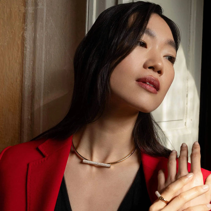 DOMINO NECKLACE WITH DIAMONDS