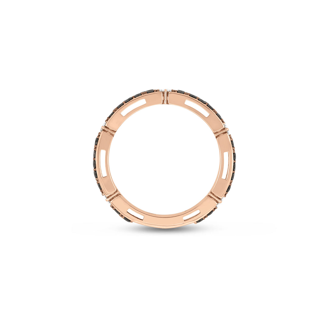 LOVE IN VERONA RING WITH BLACK AND WHITE DIAMONDS