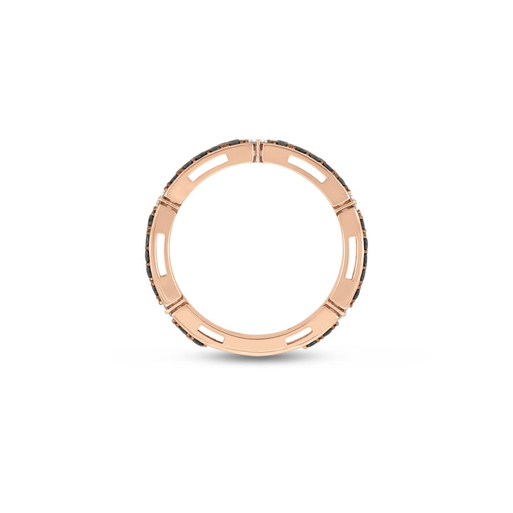 LOVE IN VERONA RING WITH BLACK AND WHITE DIAMONDS