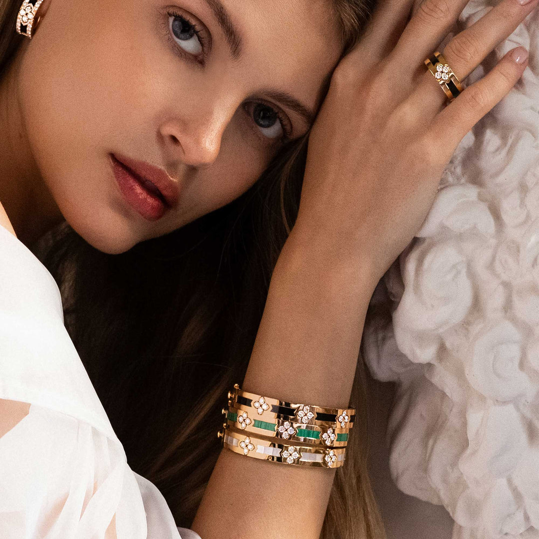 LOVE IN VERONA BANGLE WITH MALACHITE