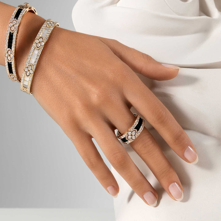 LOVE IN VERONA RING WITH BLACK JADE AND DIAMOND