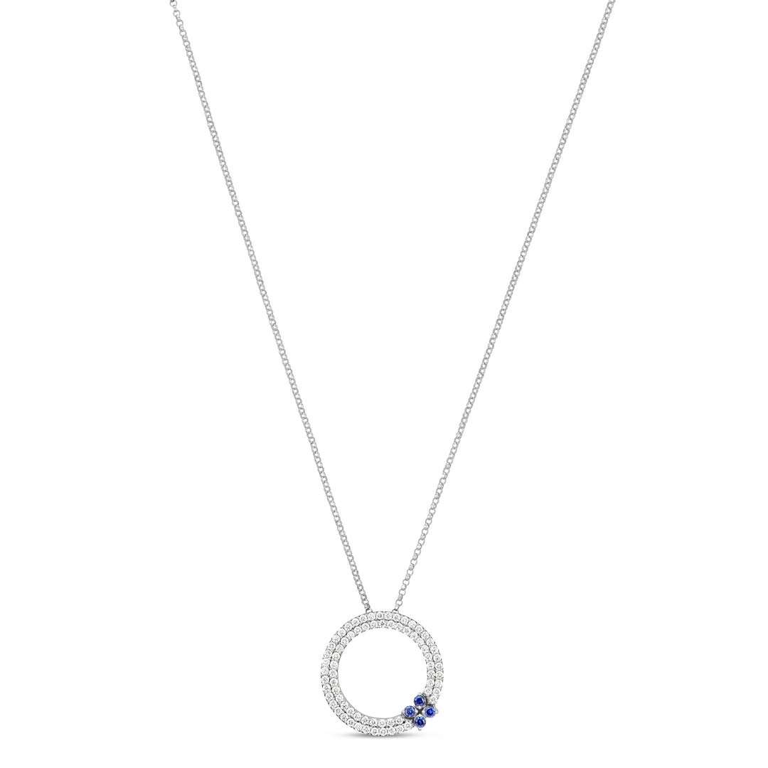 LOVE IN VERONA PENDANT WITH DIAMONDS AND BLUE SAPPHIRES