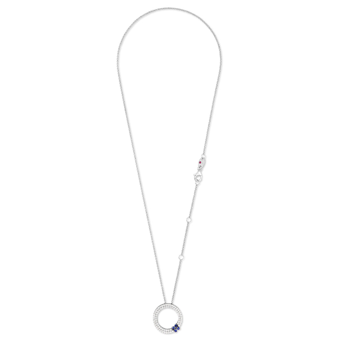 LOVE IN VERONA PENDANT WITH DIAMONDS AND BLUE SAPPHIRES