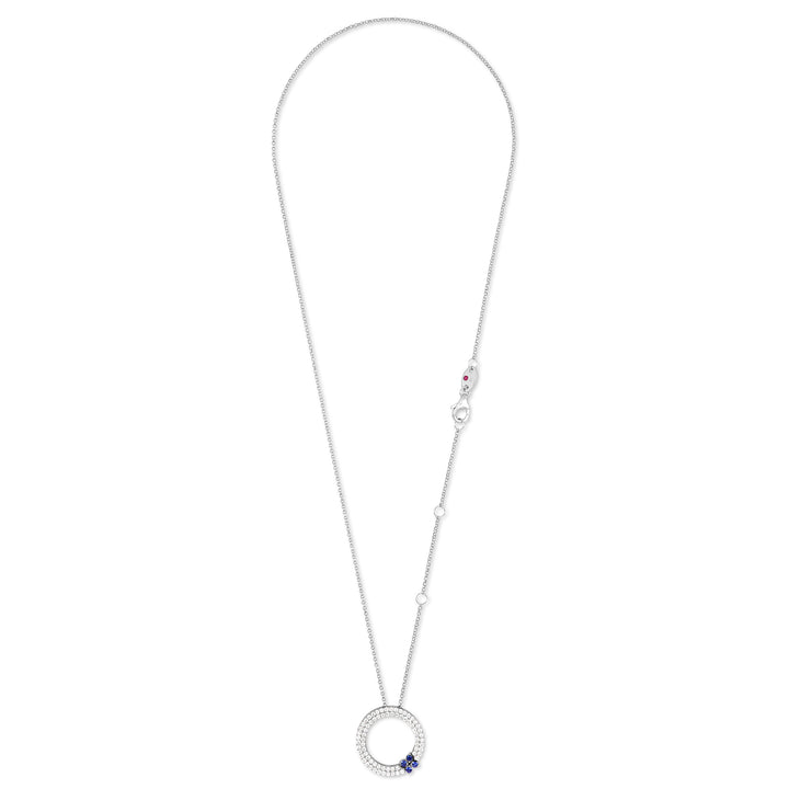 LOVE IN VERONA PENDANT WITH DIAMONDS AND BLUE SAPPHIRES