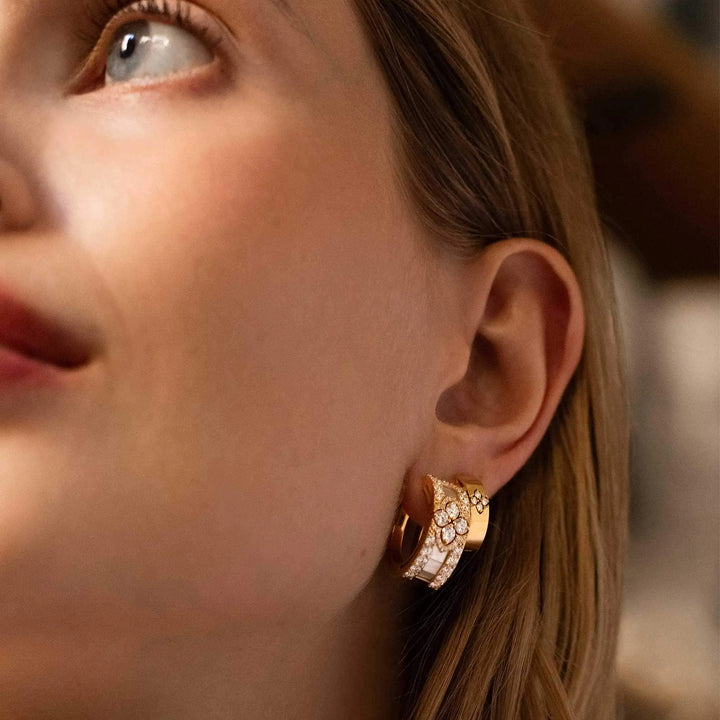 LOVE IN VERONA EARRINGS WITH MOTHER OF PEARL AND DIAMONDS