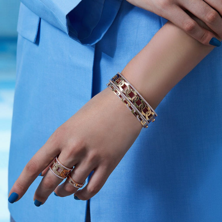 NAVARRA BANGLE WITH DIAMONDS
