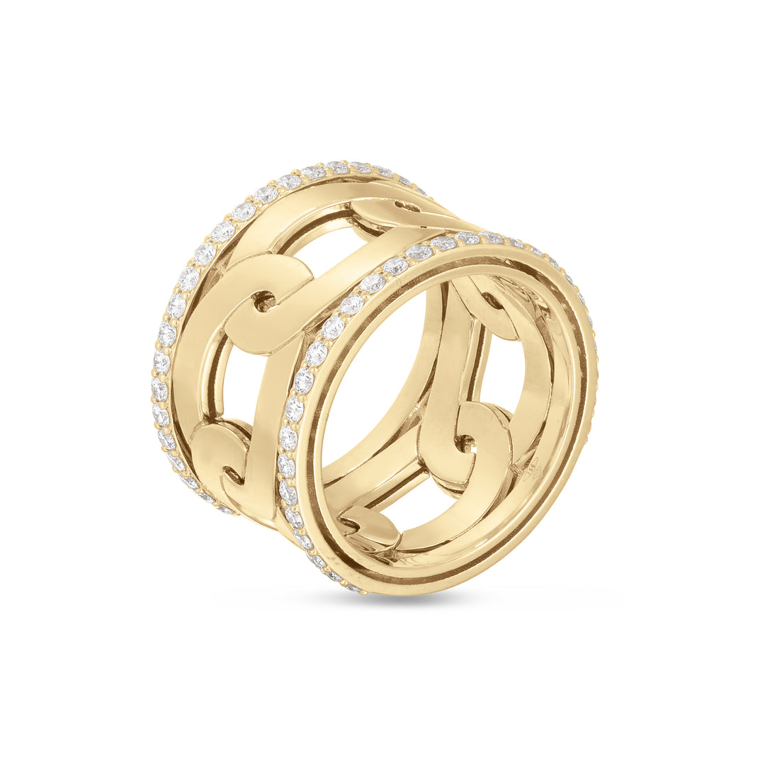 NAVARRA RING WITH DIAMONDS