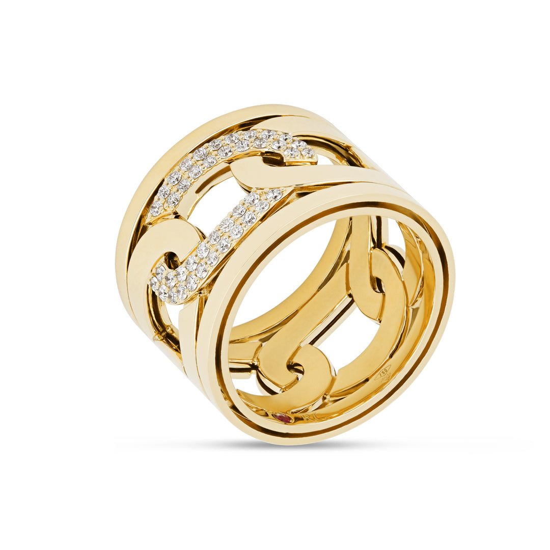 NAVARRA RING WITH DIAMONDS