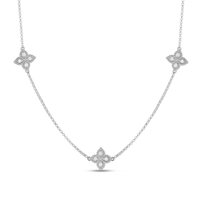 PRINCESS FLOWER NECKLACE WITH DIAMONDS
