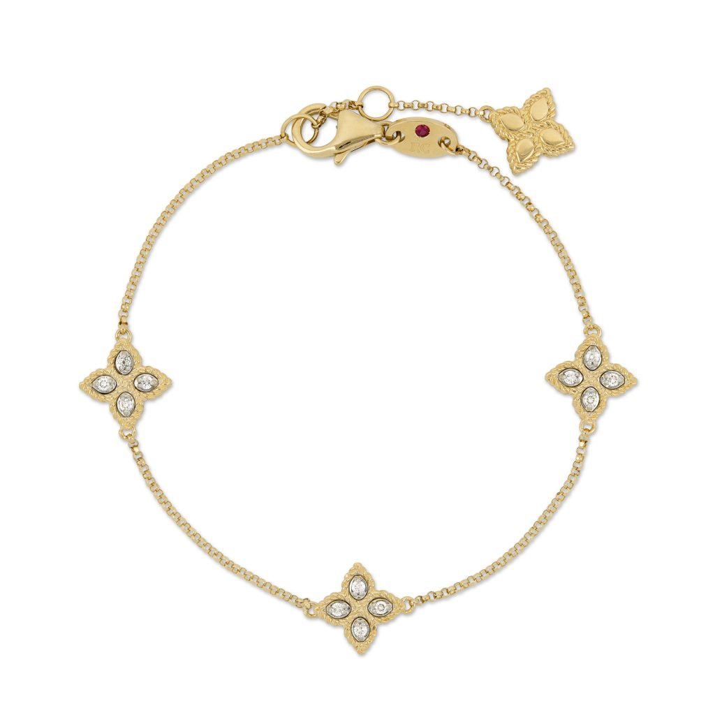 PRINCESS FLOWER BRACELET WITH DIAMONDS