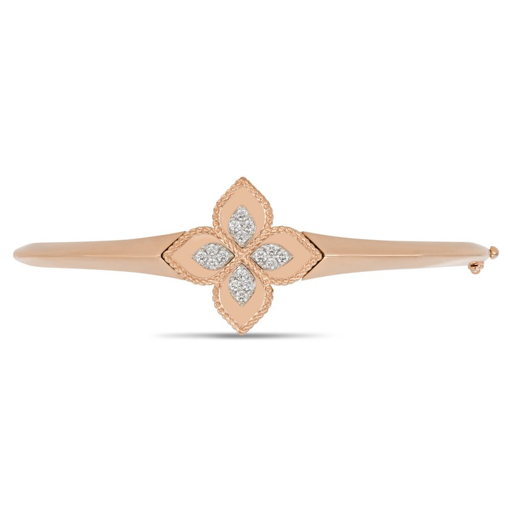 PRINCESS FLOWER BANGLE WITH DIAMONDS