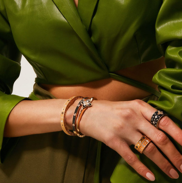 PRINCESS FLOWER BANGLE WITH DIAMONDS