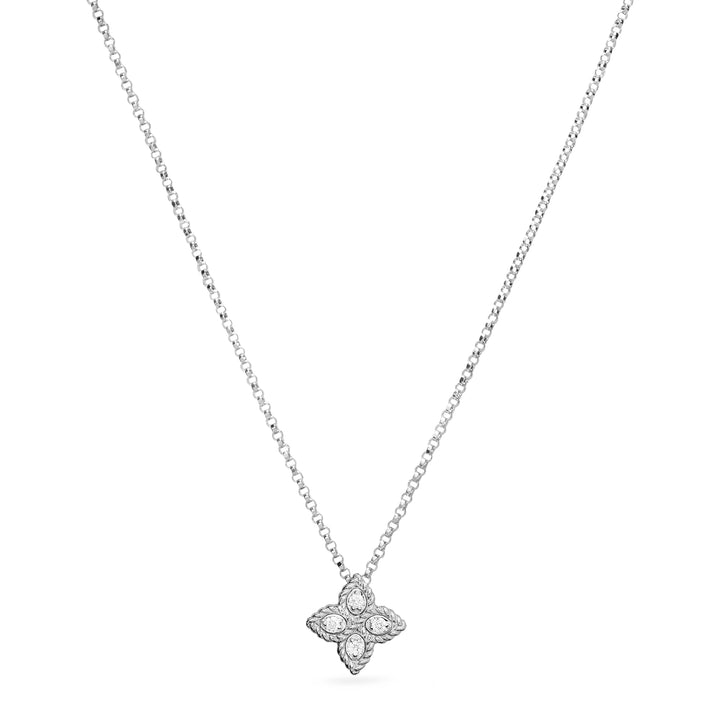 PRINCESS FLOWER PENDANT WITH DIAMONDS