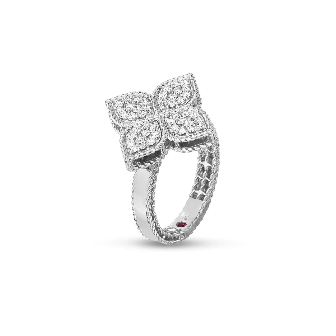 PRINCESS FLOWER RING WITH DIAMONDS