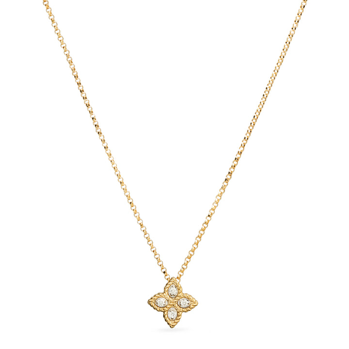 PRINCESS FLOWER PENDANT WITH DIAMONDS