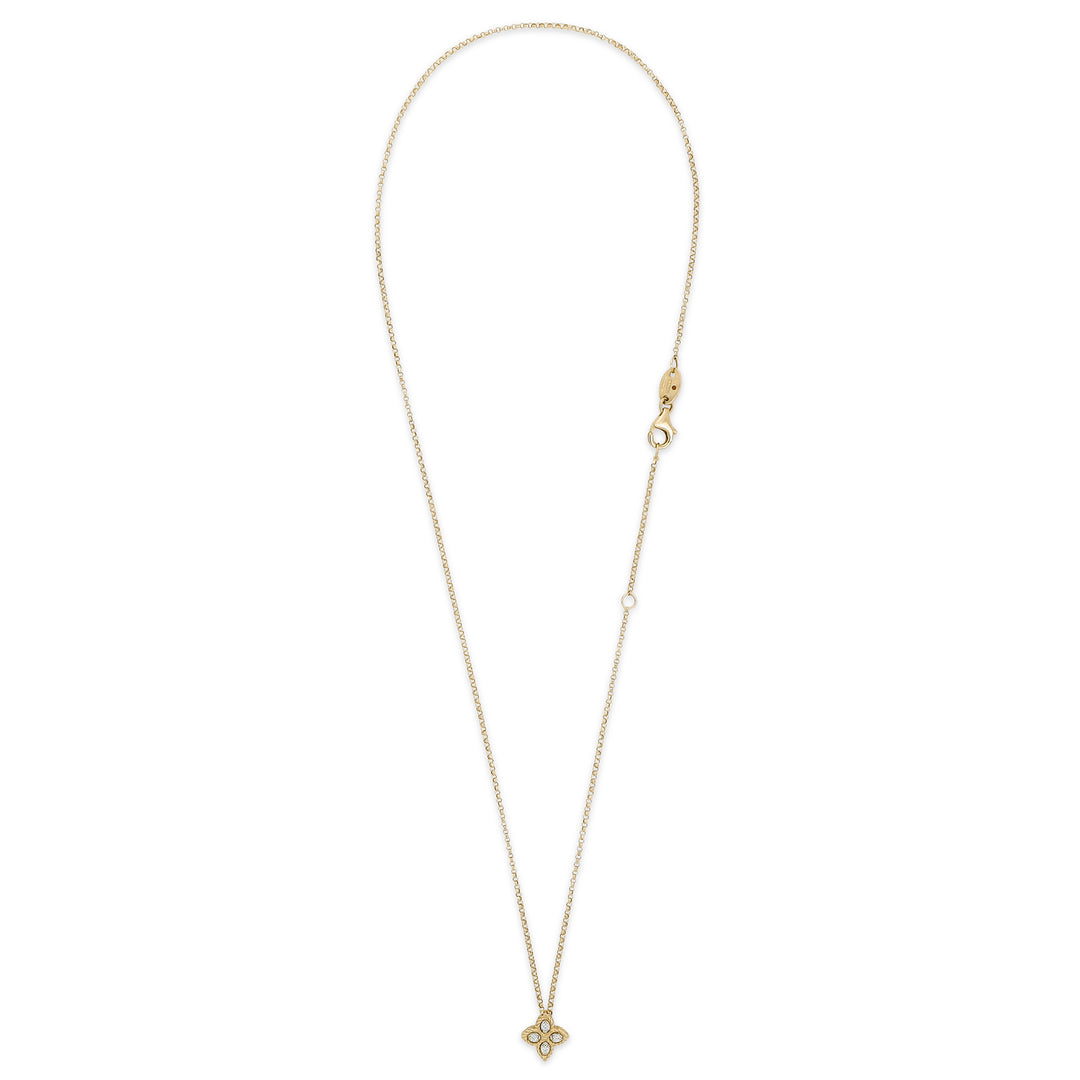 PRINCESS FLOWER PENDANT WITH DIAMONDS