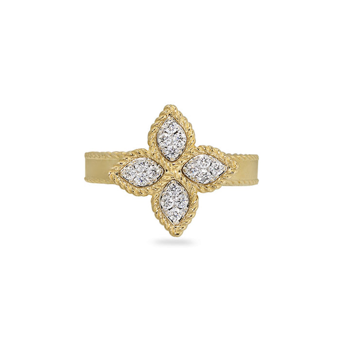 PRINCESS FLOWER RING WITH DIAMONDS