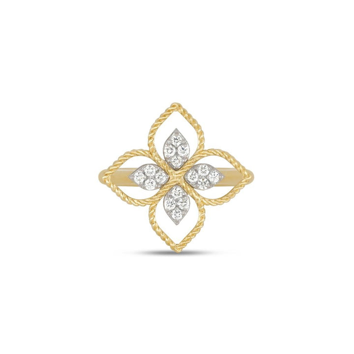 PRINCESS FLOWER RING WITH DIAMONDS