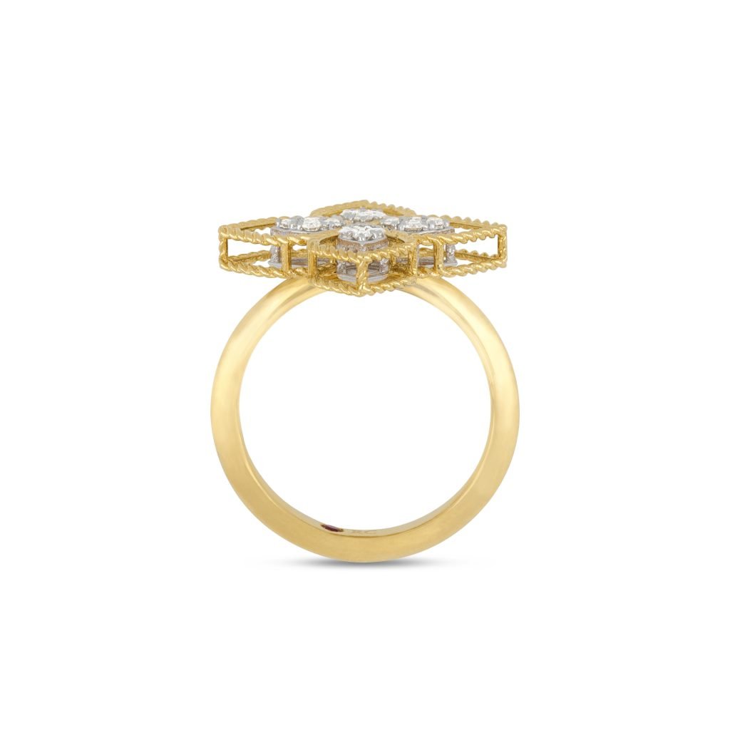 PRINCESS FLOWER RING WITH DIAMONDS
