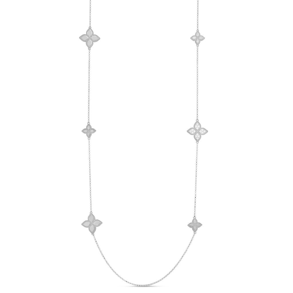 PRINCESS FLOWER NECKLACE WITH DIAMONDS