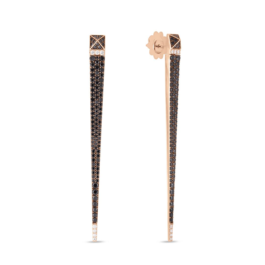 SAUVAGE PRIVE’ EARRINGS WITH BLACK DIAMONDS