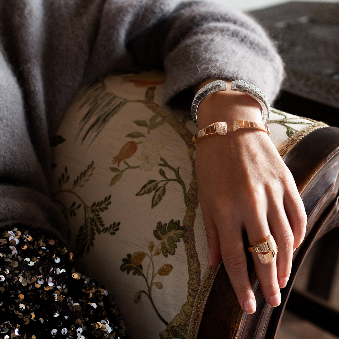 SAUVAGE PRIVE’ BANGLE WITH DIAMONDS