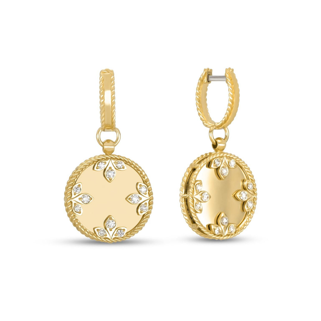 VENETIAN MEDALLIONS EARRINGS WITH DIAMONDS