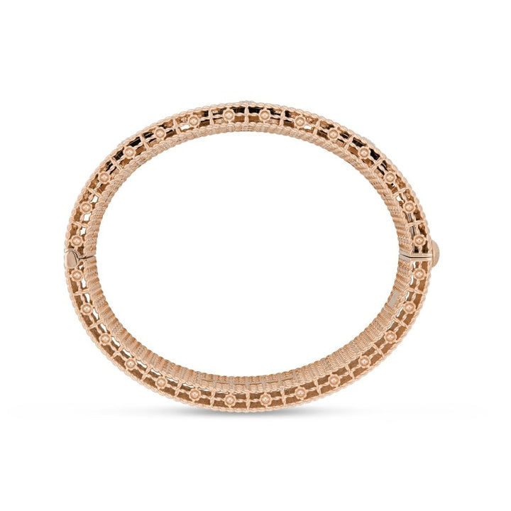 PRINCESS FLOWER BRACELET WITH DIAMONDS AND MALACHITE