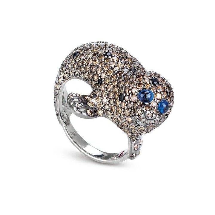 RING DIAMONDS ANIMALIER