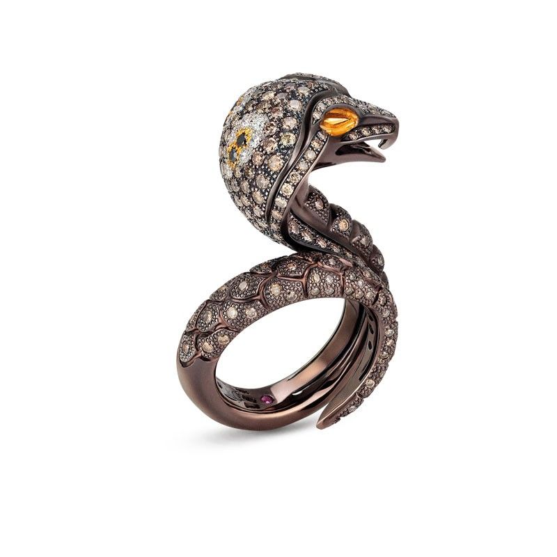 RING DIAMONDS ANIMALIER