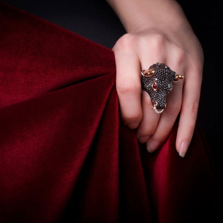 RING DIAMONDS ANIMALIER