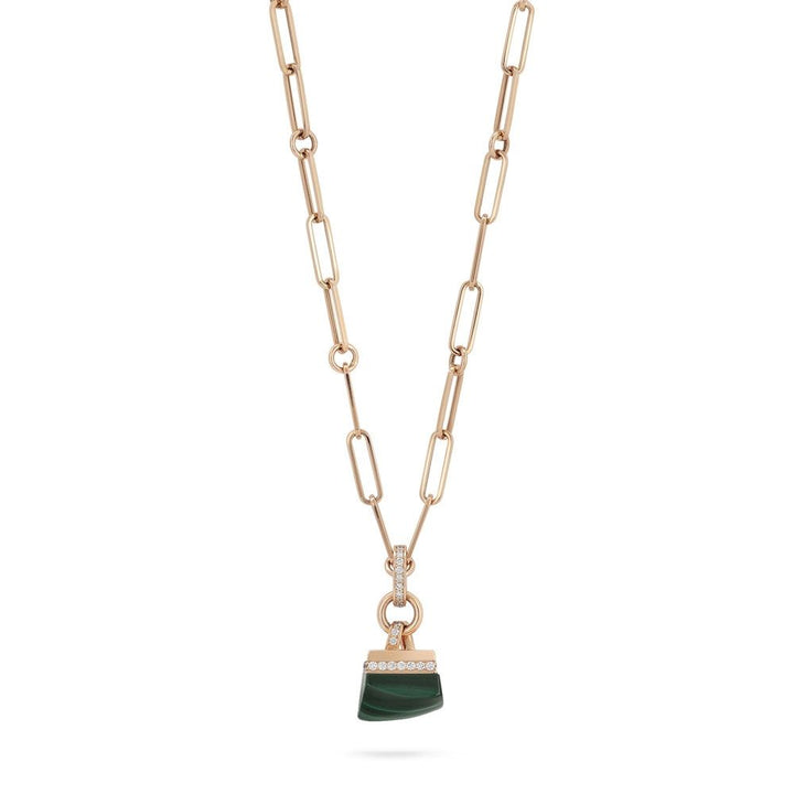 SAUVAGE PRIVE’ NECKLACE WITH MALACHITE