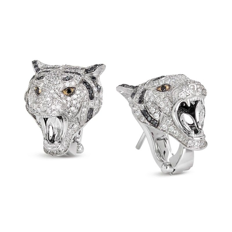 EARRINGS DIAMONDS ANIMALIER