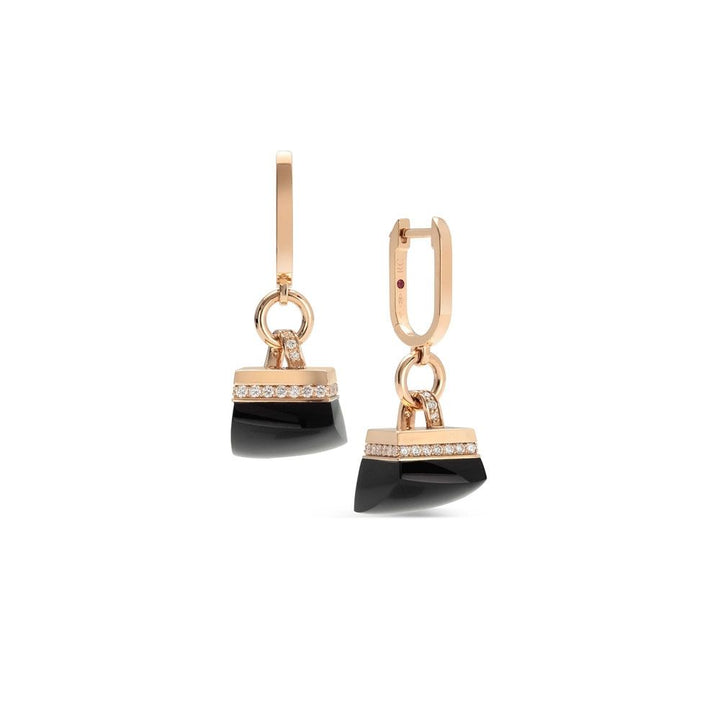 SAUVAGE PRIVE’ EARRINGS WITH BLACK JADE