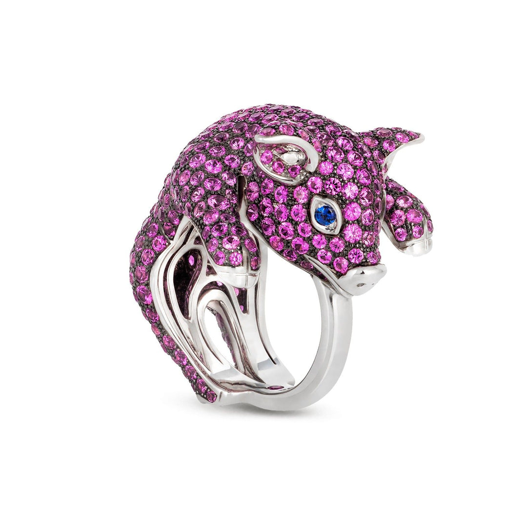 RING SAPPHIRES ANIMALIER
