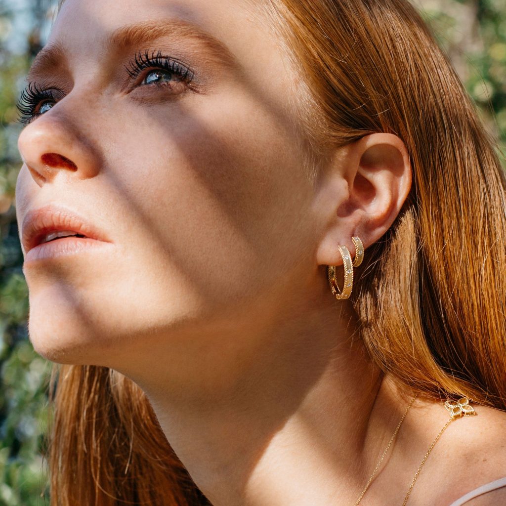 PRINCESS EARRINGS WITH DIAMONDS