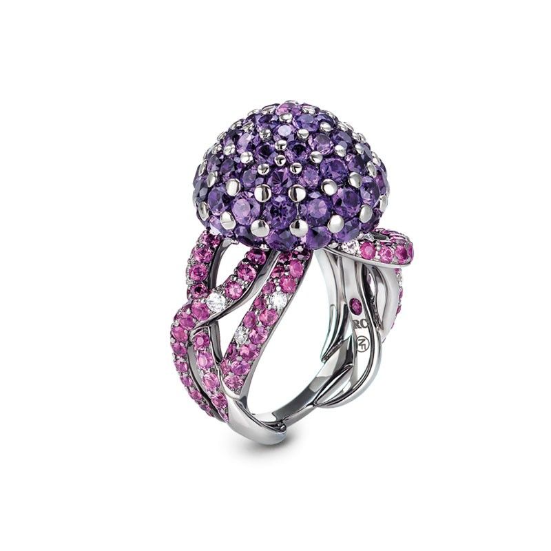 RING AMETHYST ANIMALIER