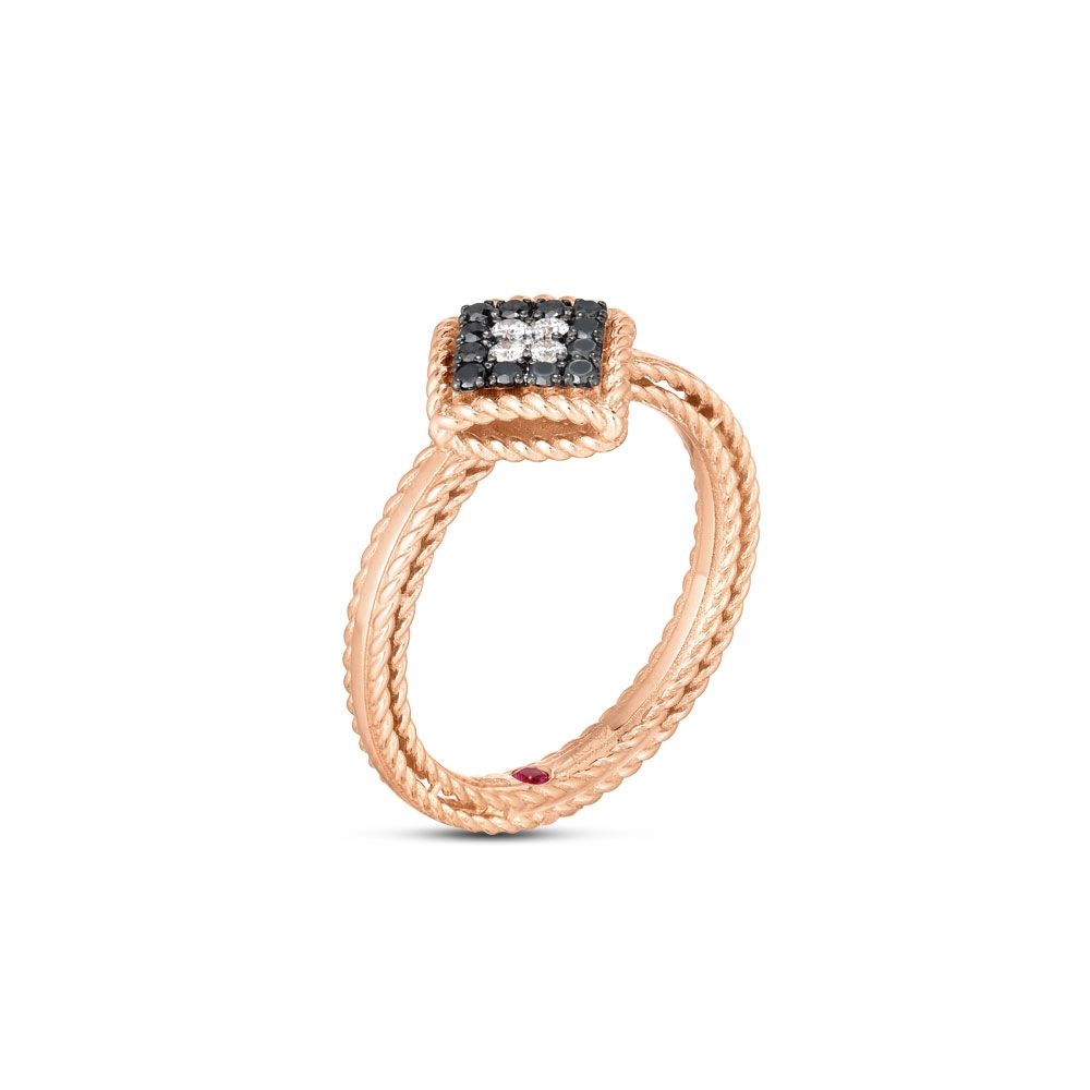 PALAZZO DUCALE RING WITH BLACK DIAMONDS