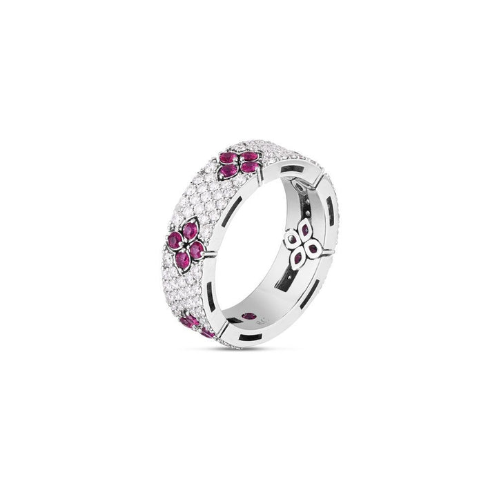 LOVE IN VERONA RING WITH DIAMONDS AND RUBIES